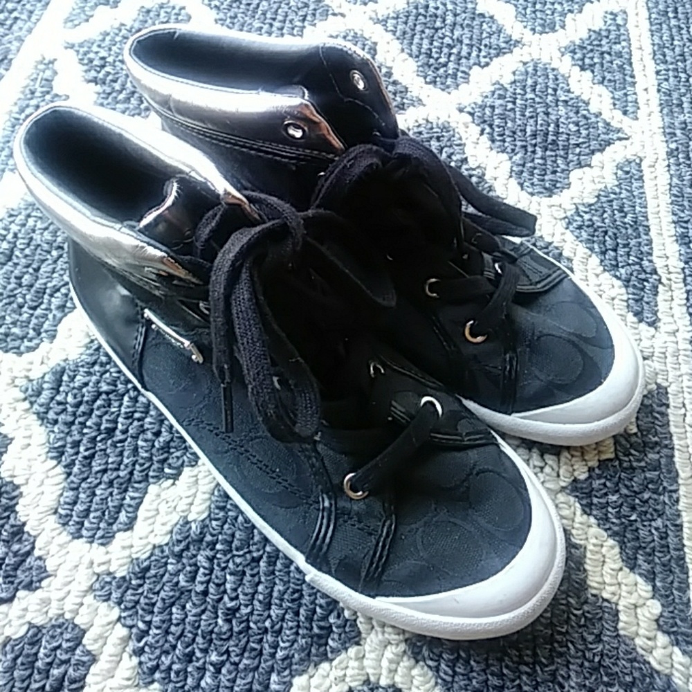 Coach hi cut shoes size 7B